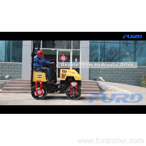 1 ton double drum road vibration roller walk behind compactor FYL-880